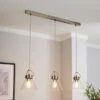 Dunelm Delavin 3 Light Glass Diner Ceiling Fitting -Lighting Heaven 30671394
