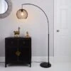 Dunelm Harrison Arc Black Floor Lamp 2 Dunelm Harrison Arc Black Floor Lamp -Lighting Heaven 30671400