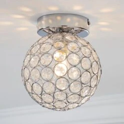 Dunelm Sphere 1 Light Pendant Flush Ceiling Fitting