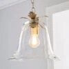 Dunelm Mase Bell 1 Light Pendant Glass Ceiling Fitting -Lighting Heaven 30674238