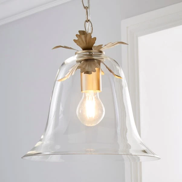 Dunelm Mase Bell 1 Light Pendant Glass Ceiling Fitting 3 Dunelm Mase Bell 1 Light Pendant Glass Ceiling Fitting