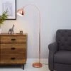 Dunelm Herm Arc Copper Floor Lamp -Lighting Heaven 30674397