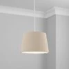 Dunelm Luna Linen Lamp Shade Humus -Lighting Heaven 30681595