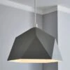 Dunelm Lily Geometric Easy Fit Pendant Grey 1 Dunelm Lily Geometric Easy Fit Pendant Grey -Lighting Heaven 30681810
