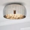 Dunelm Seychelles Smoked Flush Ceiling Fitting -Lighting Heaven 30690631