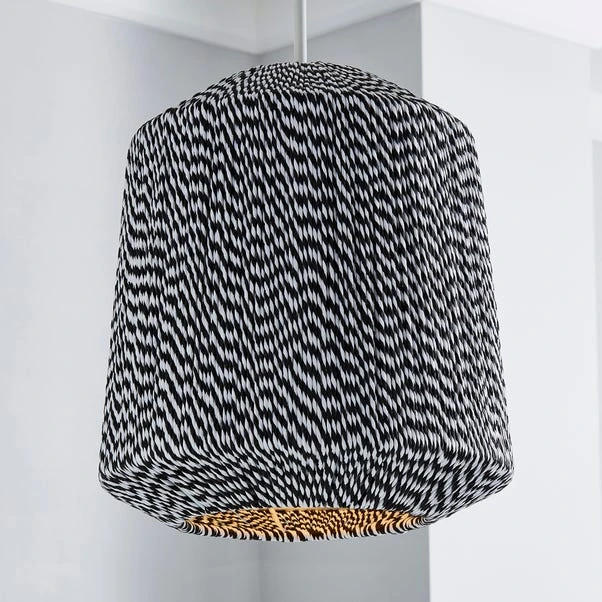 Dunelm Victor Black And White String Easy Fit Pendant 3 Dunelm Victor Black And White String Easy Fit Pendant