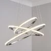 Dunelm Cali 3 Light Integrated LED Hoop Crystal Ceiling Fitting -Lighting Heaven 30693556