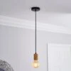 Dunelm Aliya Flex Fitting Wooden -Lighting Heaven 30713750