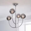 Dunelm Gigi Chrome Ceiling Fitting 1 Dunelm Gigi Chrome Ceiling Fitting -Lighting Heaven 30713772