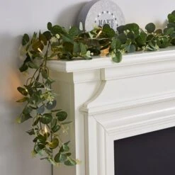 Dunelm Eucalyptus Green Lit Garland