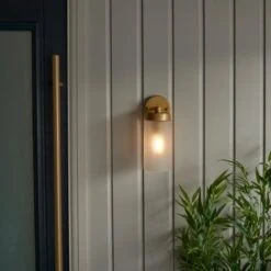 Dunelm Ellison Gold Effect Outdoor Wall Light -Lighting Heaven 30730429 alt02