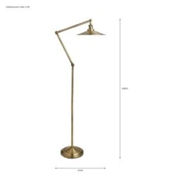 Churchgate Langton Antique Brass Floor Lamp -Lighting Heaven 30730531 alt07