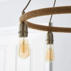 Dunelm Shelley Rope 5 Light Ceiling Fitting 10 Dunelm Shelley Rope 5 Light Ceiling Fitting -Lighting Heaven 30730532 alt02