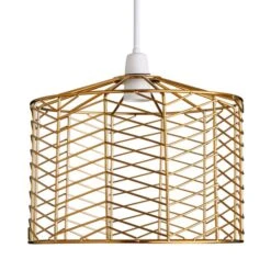 Dunelm Siena Gold Easy Fit Pendant -Lighting Heaven 30730554 alt03