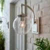 Dunelm Twain Outdoor 17cm Globe Glass Wall Light -Lighting Heaven 30730560