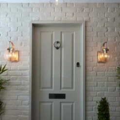 Dunelm Twain Outdoor 17cm Globe Glass Wall Light -Lighting Heaven 30730560 alt05