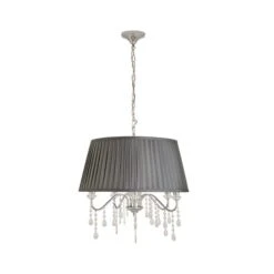Dorma Genevieve 5 Light Grey Ceiling Fitting -Lighting Heaven 30730569 alt05