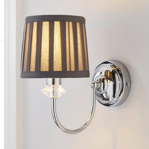 Dorma Genevieve Grey Wall Light 3 Dorma Genevieve Grey Wall Light