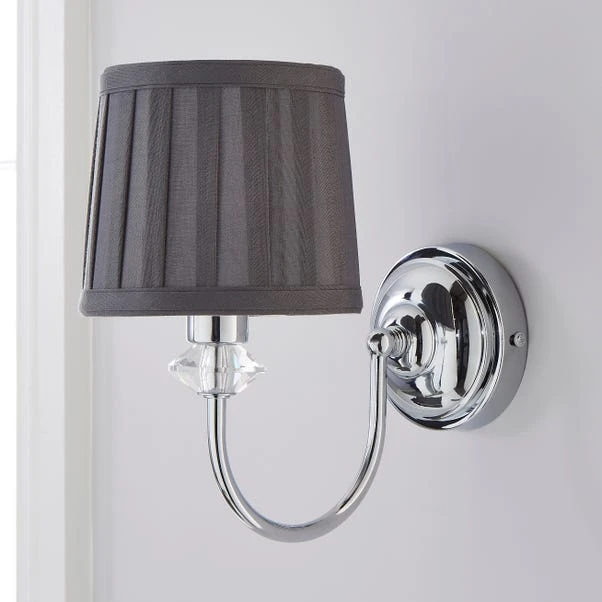 Dorma Genevieve Grey Wall Light 4 Dorma Genevieve Grey Wall Light - Image 2