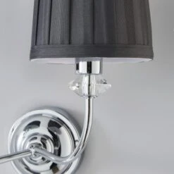 Dorma Genevieve 2 Light Grey Wall Light -Lighting Heaven 30730572 alt02
