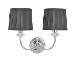 Dorma Genevieve 2 Light Grey Wall Light -Lighting Heaven 30730572 alt05