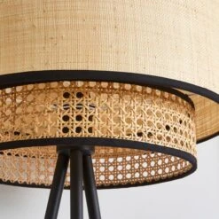 Dunelm Malika Cane 2 Tier Tripod Floor Lamp 10 Dunelm Malika Cane 2 Tier Tripod Floor Lamp -Lighting Heaven 30730580 alt02