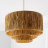 Dunelm Ruolan Raffia 3 Tier Pendant Shade Shade 1 Dunelm Ruolan Raffia 3 Tier Pendant Shade Shade -Lighting Heaven 30730588