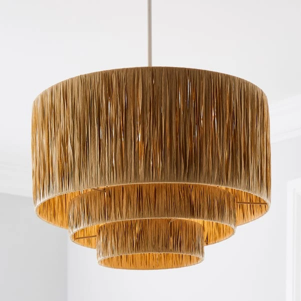 Dunelm Ruolan Raffia 3 Tier Pendant Shade Shade 3 Dunelm Ruolan Raffia 3 Tier Pendant Shade Shade