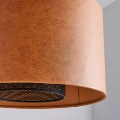 Dunelm Larset 35cm Faux Leather Shade -Lighting Heaven 30731141 alt02
