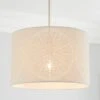 Dunelm Samira Laser Cut Drum Shade -Lighting Heaven 30731154