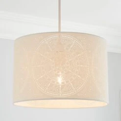 Dunelm Samira Laser Cut Drum Shade