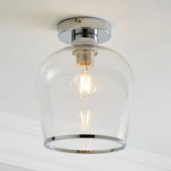 Dunelm Lenny 1 Light Flush Ceiling Fitting