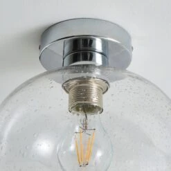 Dunelm Lenny 1 Light Flush Ceiling Fitting 11 Dunelm Lenny 1 Light Flush Ceiling Fitting -Lighting Heaven 30731168 alt03