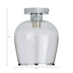 Dunelm Lenny 1 Light Flush Ceiling Fitting 13 Dunelm Lenny 1 Light Flush Ceiling Fitting -Lighting Heaven 30731168 alt07