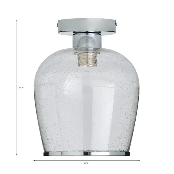 Dunelm Lenny 1 Light Flush Ceiling Fitting 8 Dunelm Lenny 1 Light Flush Ceiling Fitting - Image 6