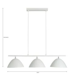 Dunelm Donia 3 Light Diner Fitting 11 Dunelm Donia 3 Light Diner Fitting -Lighting Heaven 30731178 alt07