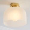 Dunelm Palazzo Gold Effect 1 Light Flush Ceiling Fitting -Lighting Heaven 30731203