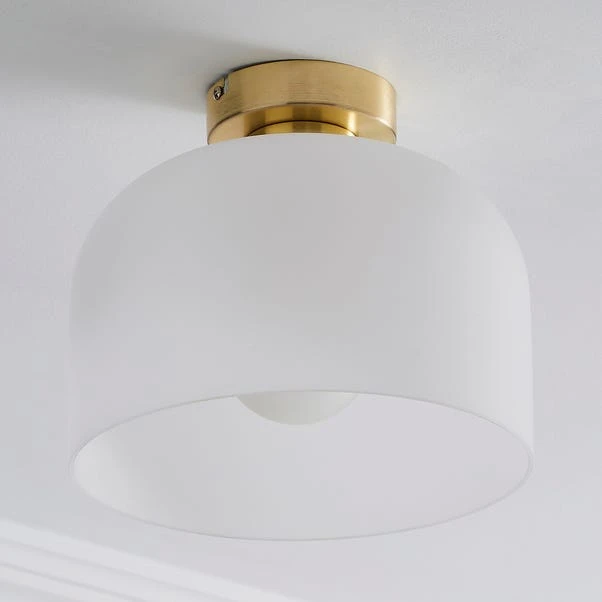 Dunelm Palazzo Gold Effect 1 Light Flush Ceiling Fitting 3 Dunelm Palazzo Gold Effect 1 Light Flush Ceiling Fitting - Image 2