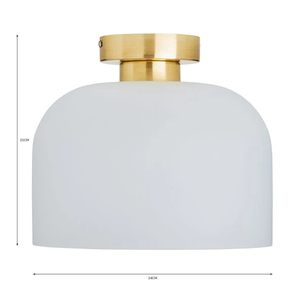 Dunelm Palazzo Gold Effect 1 Light Flush Ceiling Fitting 7 Dunelm Palazzo Gold Effect 1 Light Flush Ceiling Fitting - Image 6