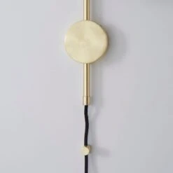 Dunelm Palazzo Gold Effect Easy Fit Plug In Wall Light -Lighting Heaven 30731207 alt03