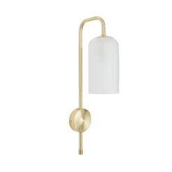 Dunelm Palazzo Gold Effect Easy Fit Plug In Wall Light -Lighting Heaven 30731207 alt05