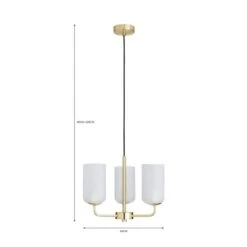 Dunelm Palazzo Chrome 3 Light Ceiling Fitting -Lighting Heaven 30731208 alt07