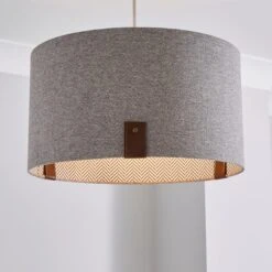 Dunelm Dorrian 40cm Drum Shade