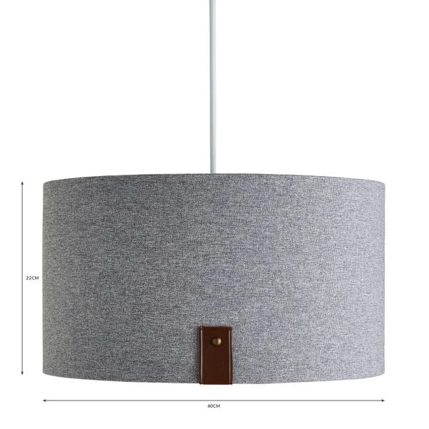 Dunelm Dorrian 40cm Drum Shade 6 Dunelm Dorrian 40cm Drum Shade - Image 4