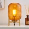 Dunelm Amber Retro Table Lamp -Lighting Heaven 30731217
