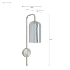 Dunelm Palazzo Chrome Easy Fit Plug In Wall Light 13 Dunelm Palazzo Chrome Easy Fit Plug In Wall Light -Lighting Heaven 30733685 alt07