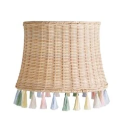 Dunelm Fiesta Rattan Tassel Easy Fit Pendant Shade -Lighting Heaven 30734619 alt05