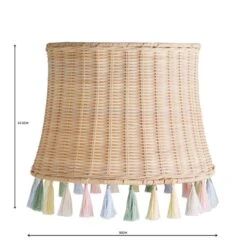 Dunelm Fiesta Rattan Tassel Easy Fit Pendant Shade -Lighting Heaven 30734619 alt06