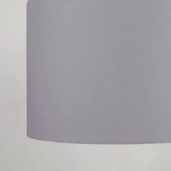 Dunelm Luna Drum Lamp Shade 20cm Dove Grey 8 Dunelm Luna Drum Lamp Shade 20cm Dove Grey -Lighting Heaven 30734628 alt02
