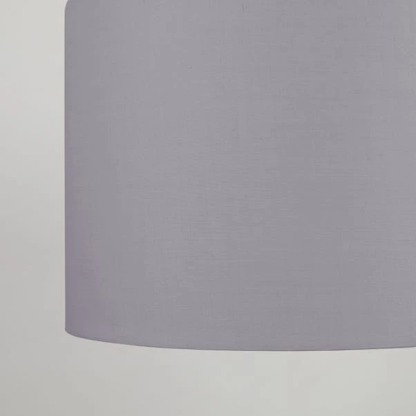 Dunelm Luna Drum Lamp Shade 20cm Dove Grey 5 Dunelm Luna Drum Lamp Shade 20cm Dove Grey - Image 3